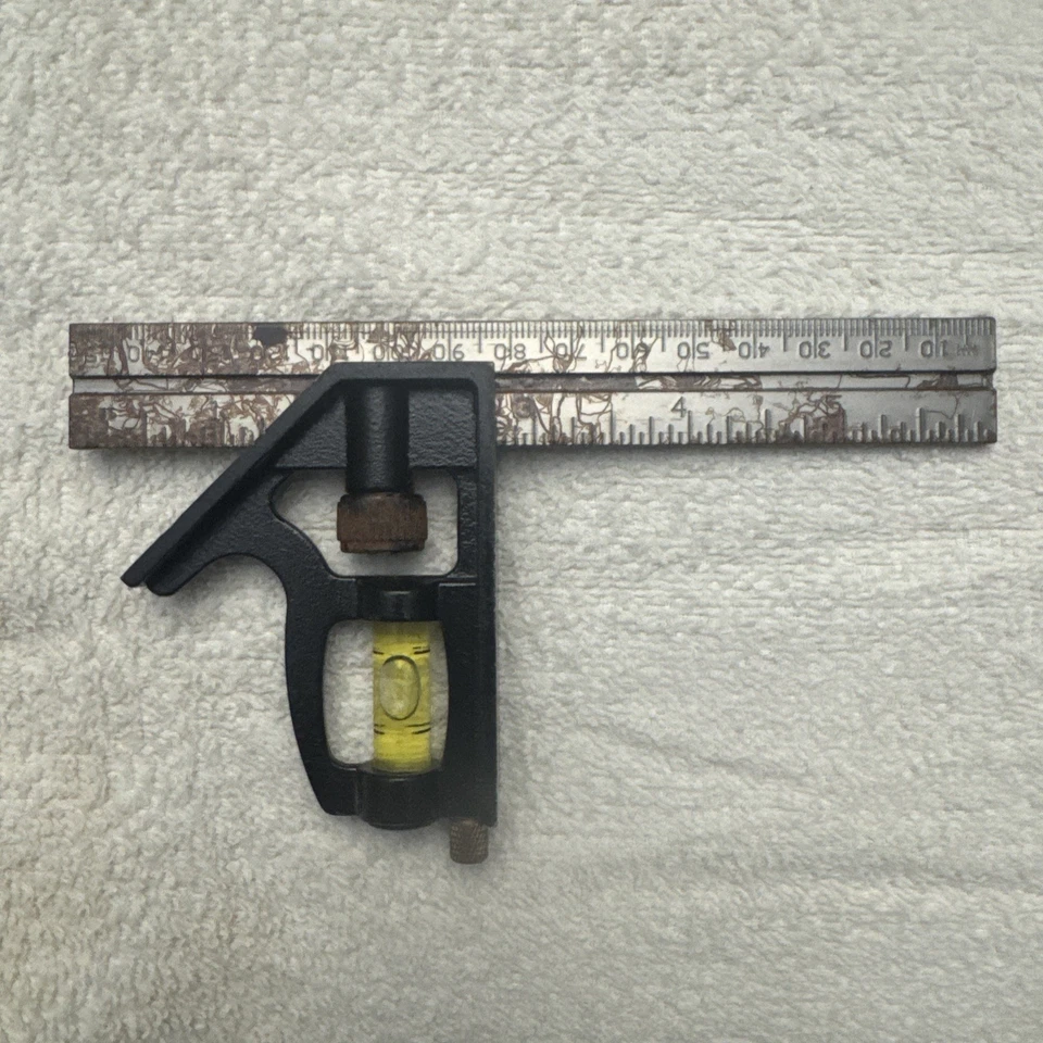 Vintage 6” Machinist's Combination Square with Level - Image 1 of 4