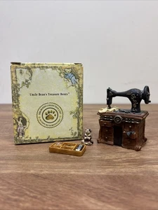 Boyds Bear Treasure Box - Omas Nähmaschine mit Spule McNibble  - Bild 1 von 13