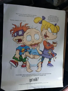 Vintage 1998 The Rugrats Got Milk? Large 30 x 23" Large Subway Poster - Picture 1 of 2