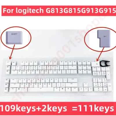 A full set 109pcs + 2pcs KeyCaps for Logitech G813 G913 G815 G915 US Version - Image 1 of 4