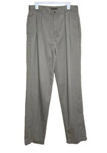 Vintage Bugle Boy Pants Mens Khaki Trousers Career Cuffed Hem Vintage Preppy Y2K - Picture 1 of 18