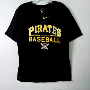 Camiseta Nike Pittsburgh Pirates Corte Atlético Negra MLB Béisbol Para Hombre Talla L - Imagen 1 de 12
