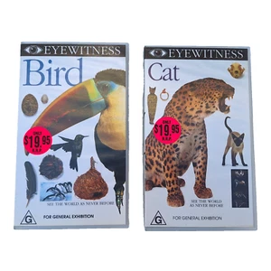 Bird & Cat Eyewitness VHS BBC See the World Educational Science Biology - Picture 1 of 14