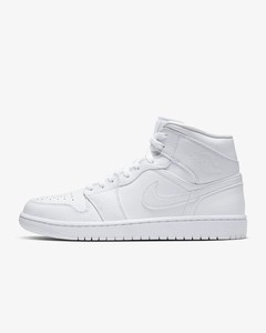 Las mejores ofertas en Jordan 1 Mid triple blanco - 554724-130 | eBay