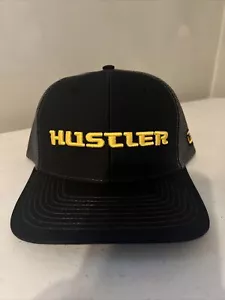 Hustler cortadora de giro cero genuino camionero ajustable sombrero negro ~NUEVO~ - Imagen 1 de 5