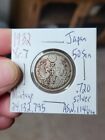 Xf/Au 1932 Japan 50 Sen World Silver Coin Y#50