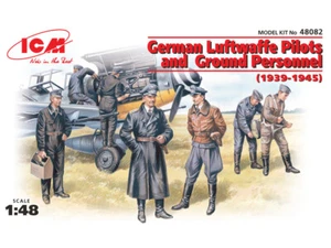ICM 48082 WWII German Luftwaffe Pilots And Ground Personnel Plastic Kit 1/48 - Picture 1 of 11
