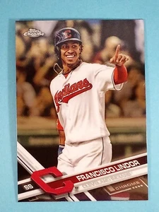 2017 Topps Chrome Francisco Lindor Cleveland #126 ⚾ - Picture 1 of 2