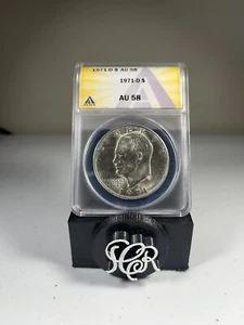 1971-D Eisenhower Dollar AU-58 ANACS - Picture 1 of 2