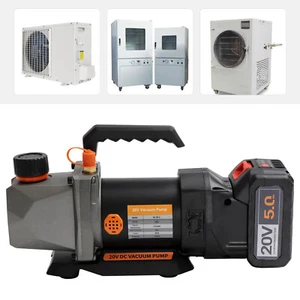 2.5CFM Single-Stage Vacuum Pump 20V Lithium Battery DC Inverter for AC 80w NEW - Picture 1 of 12