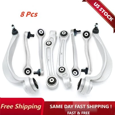 Front Suspension Control Arms and Ball Joints Kit 8PCS For Audi A8 S8 2011-2015 - Image 1 of 4