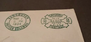 Postal Stationery. City Of Vancouver, 1934.cover - Picture 1 of 5