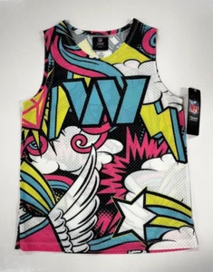 NFL WASHINGTON COMMANDERS ' MESH POP CULTURE TANK ' YOUTH ' SIZE SMALL (8) ' - Picture 1 of 3