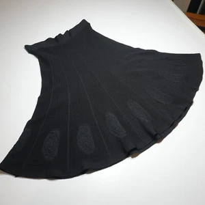 Caelian Skirt Womens XL Knit Black Paneled High-Waist Modest Pull On Occasions - Picture 1 of 12