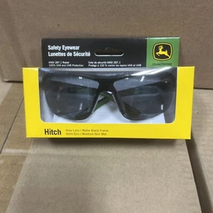 Gafas de seguridad John Deere lentes grises marco negro mate modelo LP68794 NUEVAS - Imagen 1 de 6
