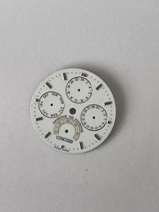 CONCORD SARATOGA Reserve De Marche Automatic Watch Dial White Swiss Made - Picture 1 of 8