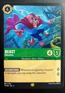 Disney Lorcana TCG Rise Of The Floodborn Beast Relentless 70/204 Non Foil - Bild 1 von 2