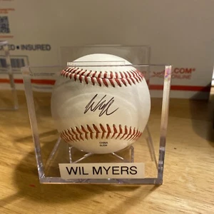 RAYS PADRES ROYALS ALL STAR WIL MYERS SIGNED MiLB BASEBALL ROOKIE AUTO - Picture 1 of 2