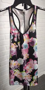 Camisa sin mangas Fila Sport para mujer XS floral yoga correr espalda deportiva multicolor neón  - Imagen 1 de 5