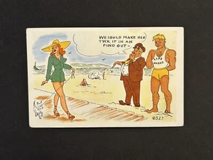 Funny Vintage Kromekolor Postcard 356 - Picture 1 of 2