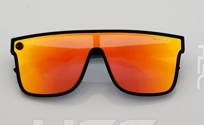 Gafas de sol Quicksilver SciFi Shield marco negro naranja espejo lente única NUEVO Foto 1 de 4