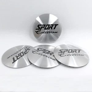 4pcs 56MM SPORT Edition Emblem Sticker Metal Car Wheel Hub Cap Trim Cover - Picture 1 of 14