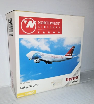 BOEING 747 200F HERPA WINGS SCALA 1/400 ART.560375 - Immagine 1 di 2