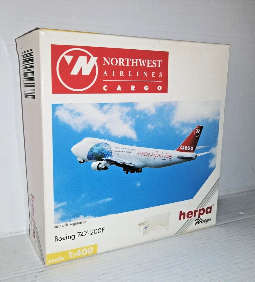 BOEING 747 200F HERPA WINGS SCALA 1/400 ART.560375 - Immagine 1 di 2