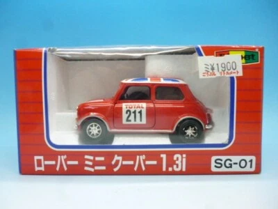Diapet SG-01 Mini Cooper 1.3L 1/35 Red Japan Diecast w/Box Unused Rare Vintage - Image 1 of 4