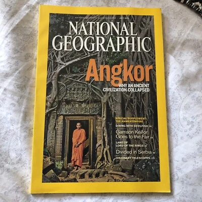 National Geographic Magazine - July 2009 - Angkor Why Ancient Civilzation Collap - Image 1 of 4