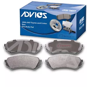 ADVICS Rear Disc Brake Pad Set for 2000-2007 Toyota Land Cruiser - Braking ju - Picture 1 of 5