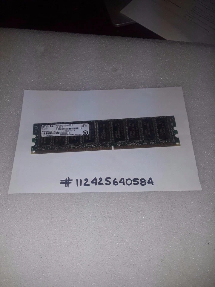 SMART 512MB DDR DDR1 DIMM DDR1 PC2100 266 DDR-266MHZ 184PIN ECC Foto 1 de 1