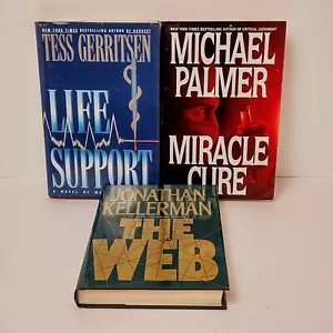 T. Gerritsen M. Palmer J. Kellerman 3 Hardback Book Lot Medical Crime Thriller - Picture 1 of 6