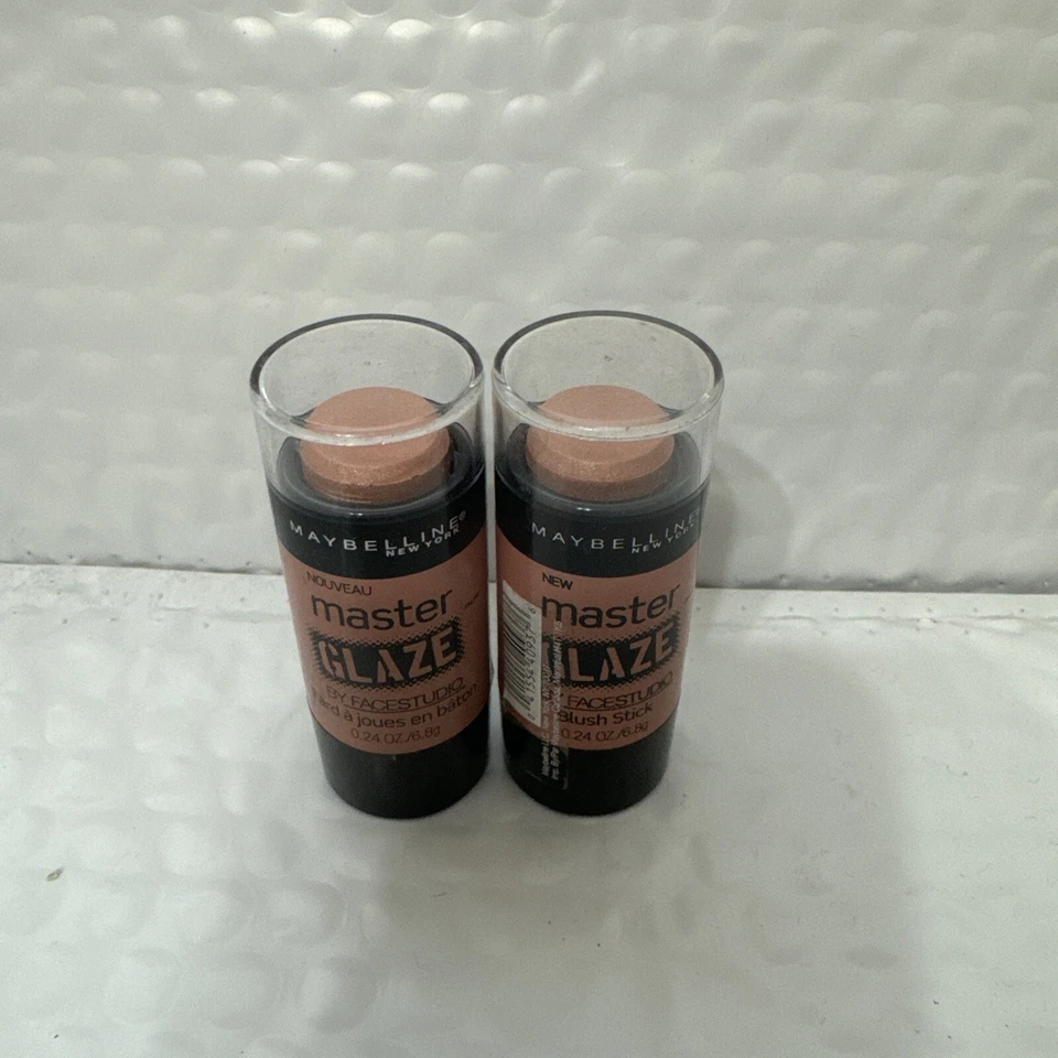 2x Maybelline Master Glaze  Face Studio Blush Stick #40 Warm Nude - Image 1 of 1
