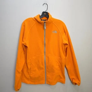 The North Face Jacket Boys Size XL 18/20 Orange Denali Polartec Fleece Full Zip - Picture 1 of 17