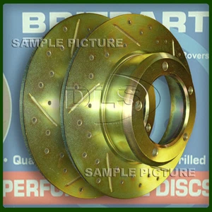 Discos traseros sólidos ""perforados"" para Land Rover Discovery 2, Range Rover P38 (DA4604) - Imagen 1 de 1