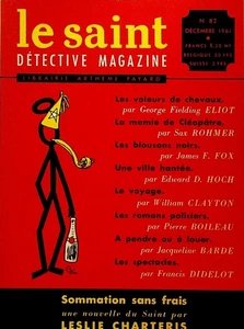 Le Saint Detective Magazine December 1961 Sax Rohmer Francis Didelot James F Fox - Picture 1 of 1
