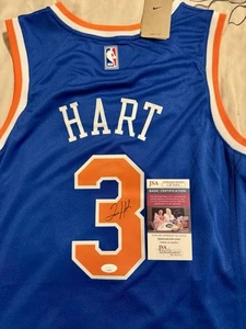 Josh Hart #3 Signed Autographed New York Knicks Jersey (JSA) COA - Picture 1 of 4