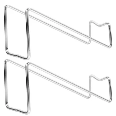  2 Pcs Metal Shelf Rack Bottle Stands Kitchen Holder Modern Display - Image 1 of 4