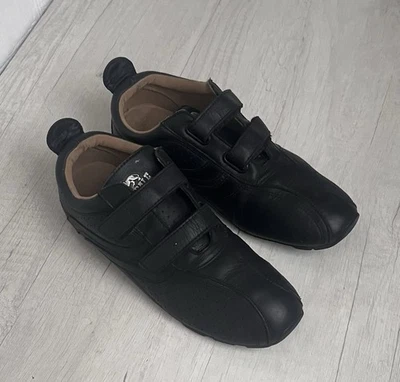 Lonsdale Fulham Unisex Leather Trainers UK 6 / EU 39.5 Black  Straps 25 cm ins - Image 1 of 4