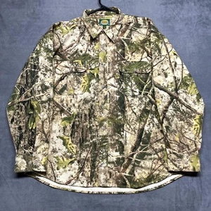 Cabela’s Zonz Woodlands Shirt Mens 2XL Multi Camo Tree Cotton Pockets Real Tree - Picture 1 of 9