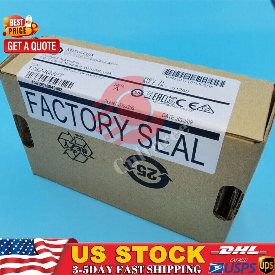 NEW Allen-Bradley 1762-IQ32T MicroLogix 32 Point 24VDC Input Module US Free Tax - Image 1 of 4
