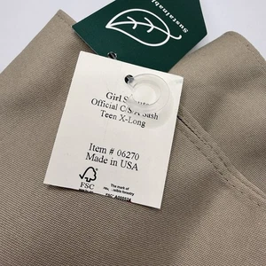 Offizielle Pfadfinder Schärpe Kadette Senior Ambassador Xtra Large beige neu mit Etikett - Bild 1 von 4