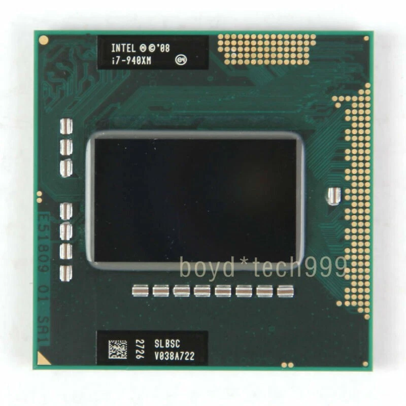 For Intel Core i7-940XM CPU Quad-Core 2.13GHz 8M SLBSC 55W Socket G1 Processor - Image 1 of 1