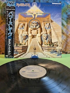 Iron Maiden Powerslave JAPAN 1984 OBI VINYL LP record NOT beast time live mind - Picture 1 of 17