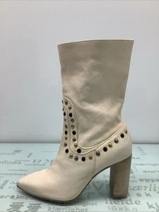 Free People Dakota Western Boot White Womens Size 9M (EU 40)Preowned. - Picture 1 of 11