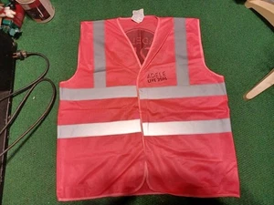 ADELE Live 25 2016 Concert PINK Yoko Unisex Security Safety Reflective Vest XXL - Picture 1 of 6