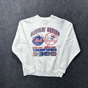 Vintage New York Yankees New York Mets 2000 Subway Series Crewneck Sweatshirt XL - Picture 1 of 5