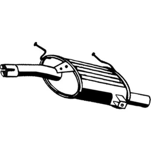 ASMET Silenciador Final Silenciador Para Suzuki Swift II Hatchback 1.0i - Imagen 1 de 1