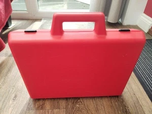 Red Hard Tough ABS Storage Case - Perfect For Laptops, Microphones, DJ Gear Etc - Picture 1 of 8